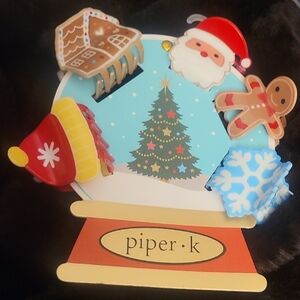 Piper K Set Of 5 Christmas Hair Clips NWT